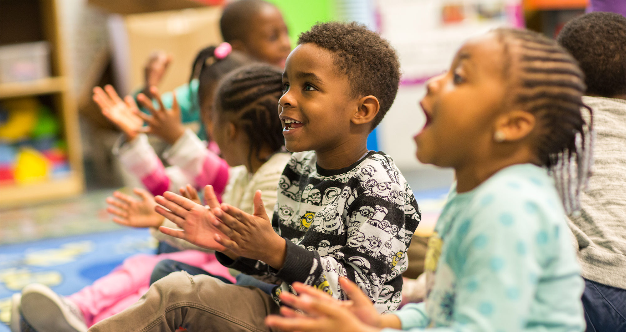 Children enjoying preschool