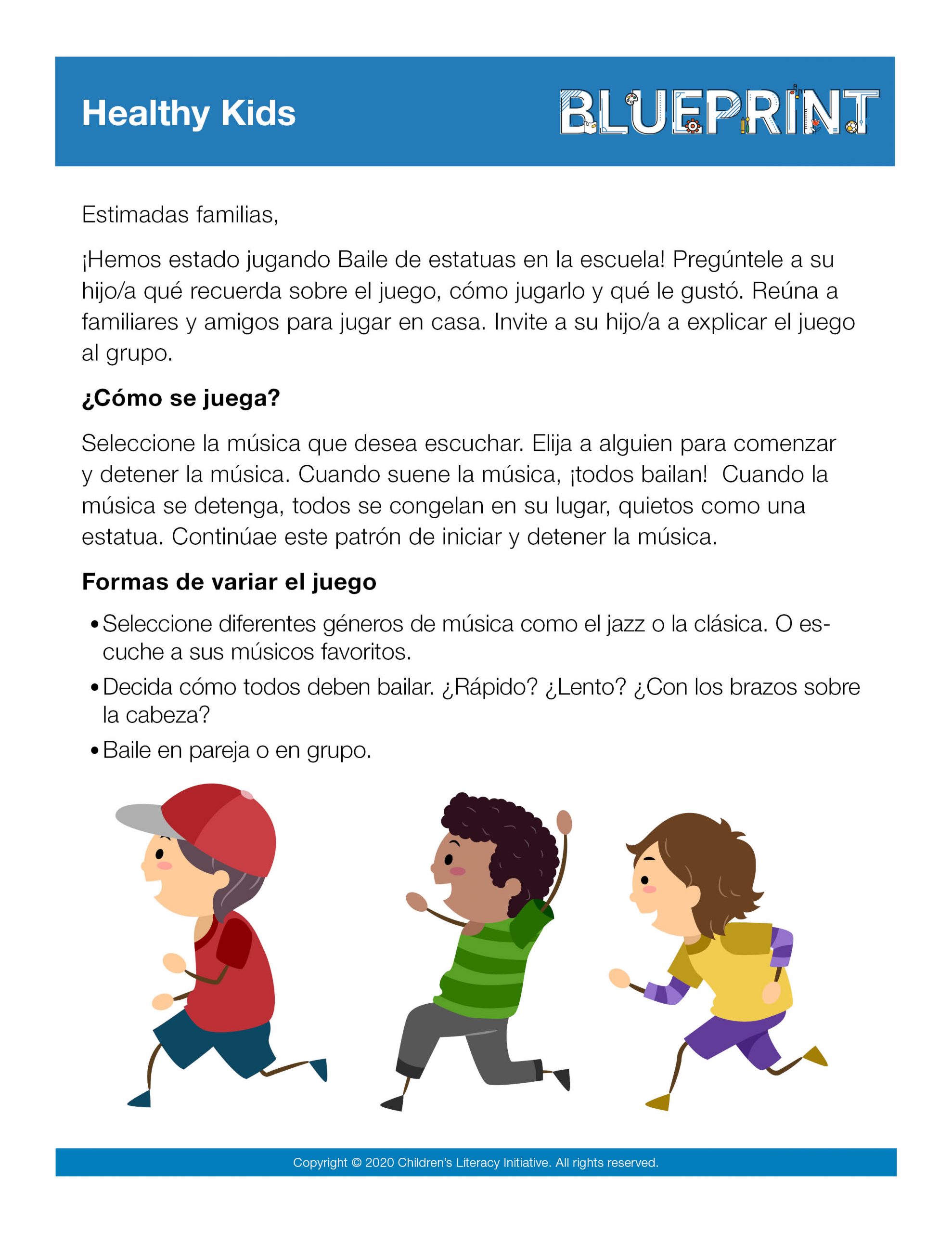 Freeze Dance Instructions (Spanish)